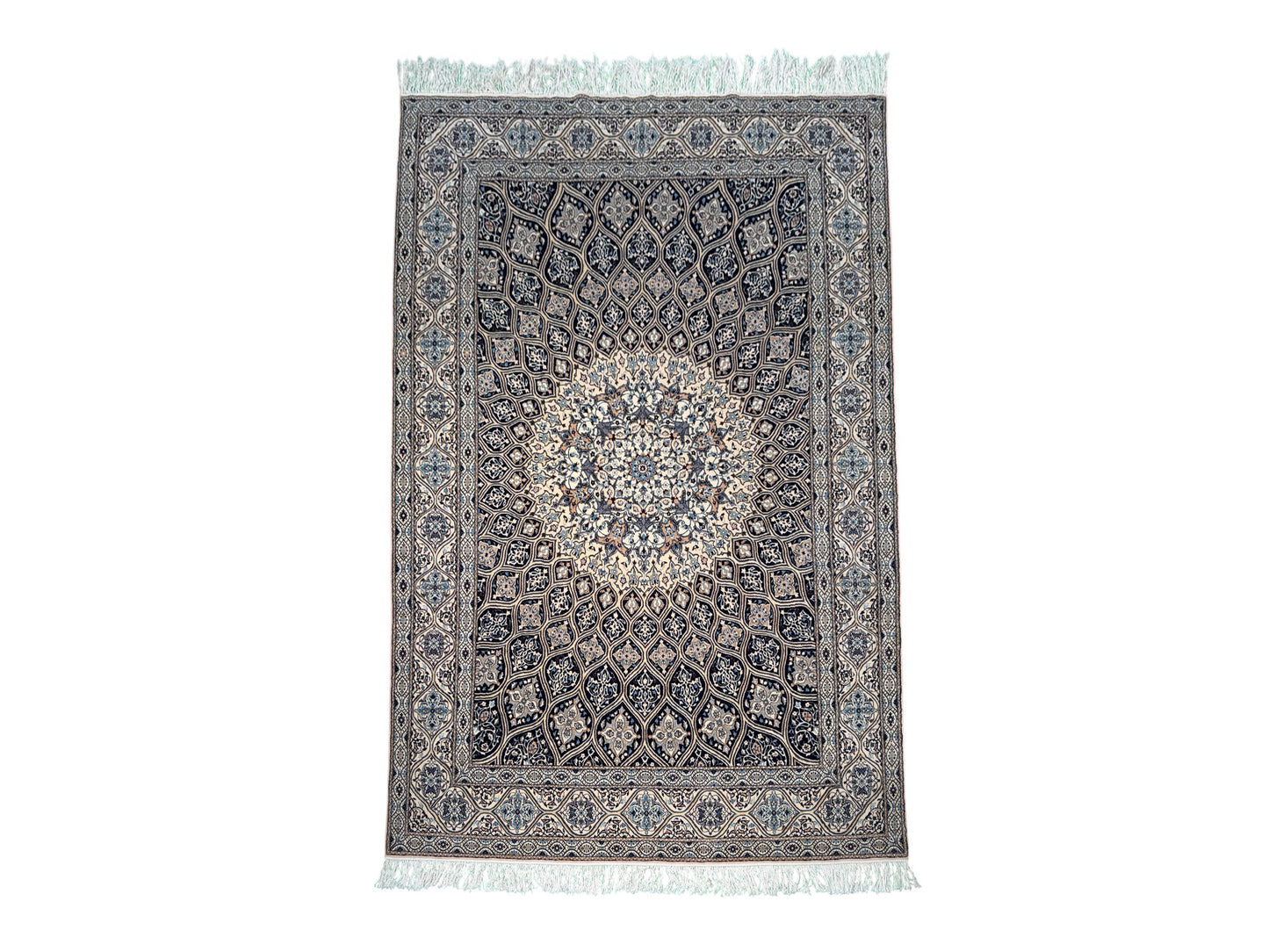 Persian Nain 6LA, silk inlay, Persia 300x203cm | Rug# 11007