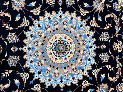 Nain 6LA in Safavid floral design, c.1990, Persia,  171x172cm | Rug# 11013