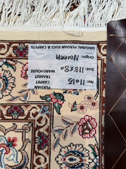 Nain 6LA in allover floral design, c.1990, Persia,  118x80cm | Rug# 11015