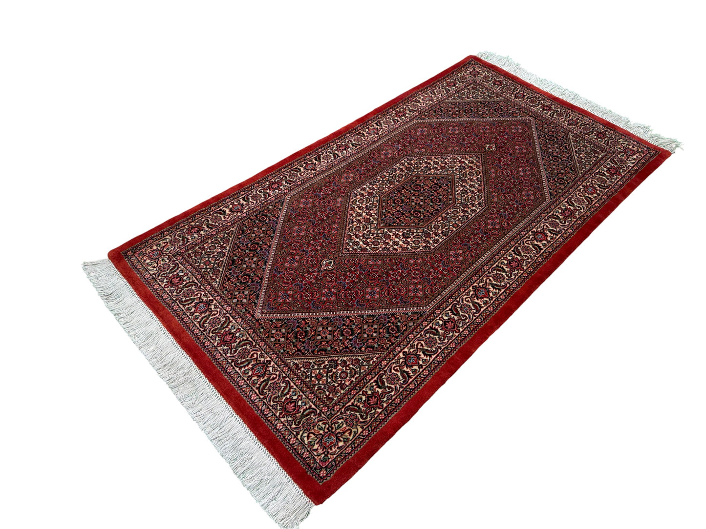 Superfine and very durable Persian Bijar, 195x108cm | Rug# 11026