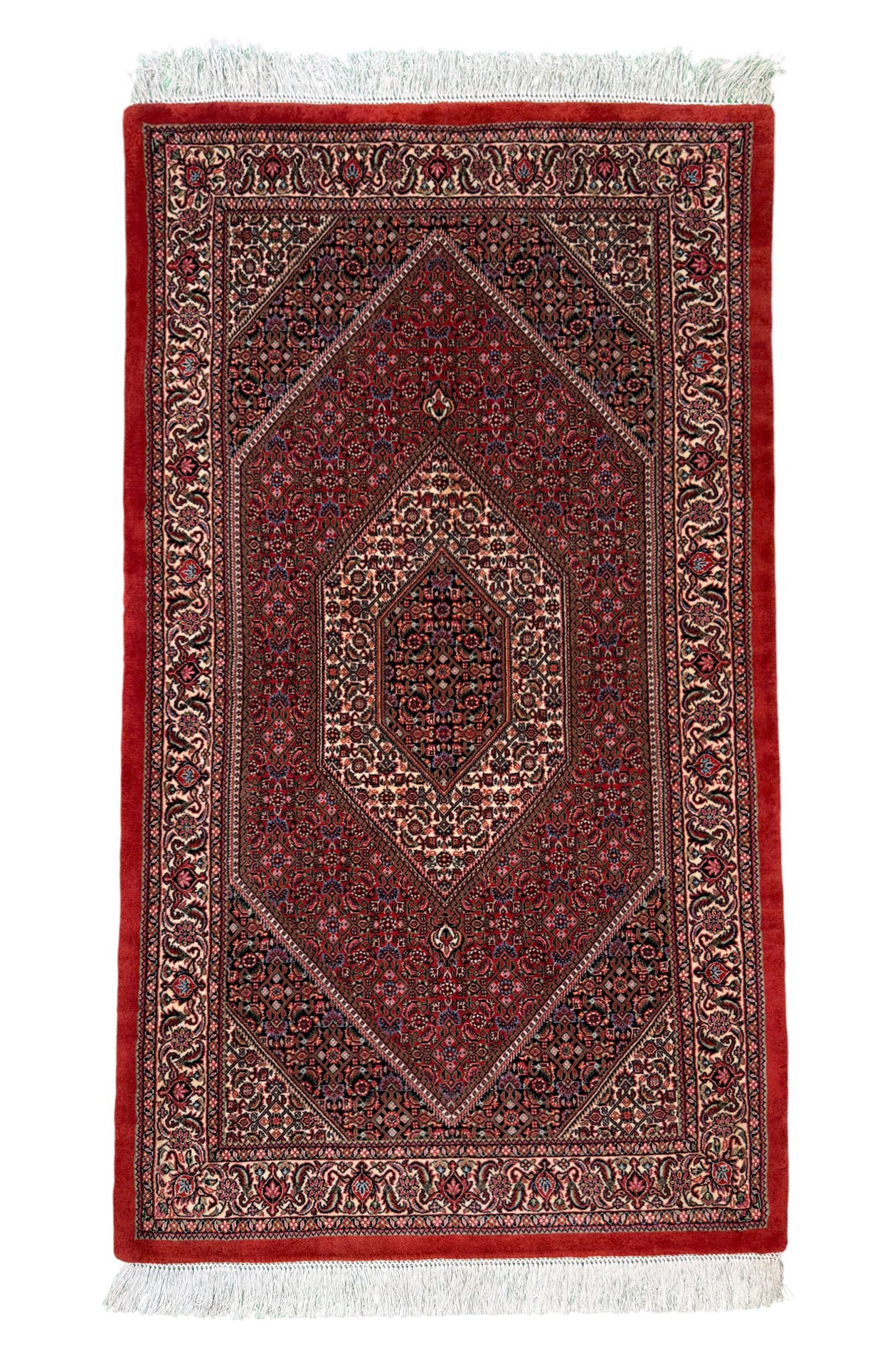 Superfine and very durable Persian Bijar, 195x108cm | Rug# 11026