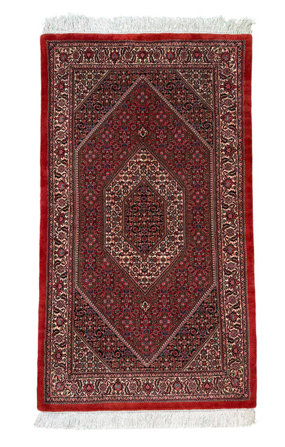 Superfine and very durable Persian Bijar, 195x108cm | Rug# 11026