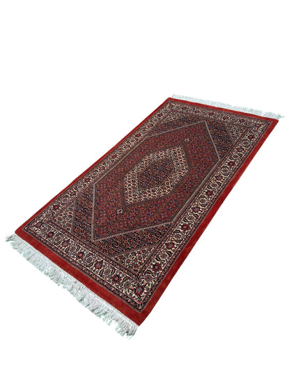 Superfine and very durable Persian Bijar, 194x100cm | Rug# 11027