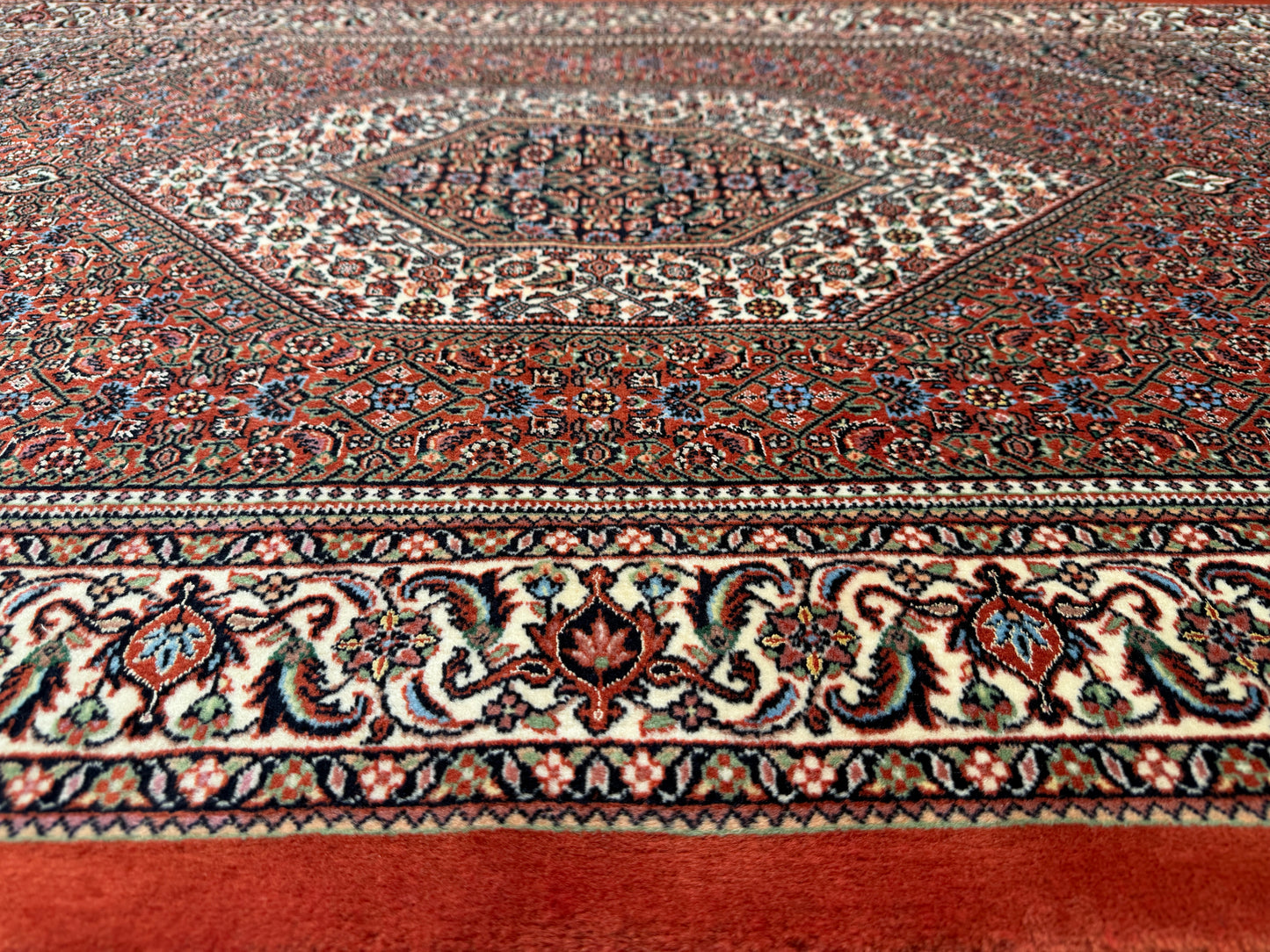 Superfine and very durable Persian Bijar, 194x100cm | Rug# 11027