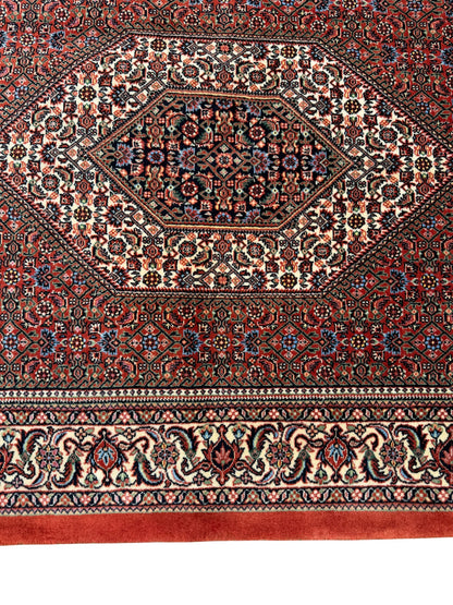Superfine and very durable Persian Bijar, 194x100cm | Rug# 11027
