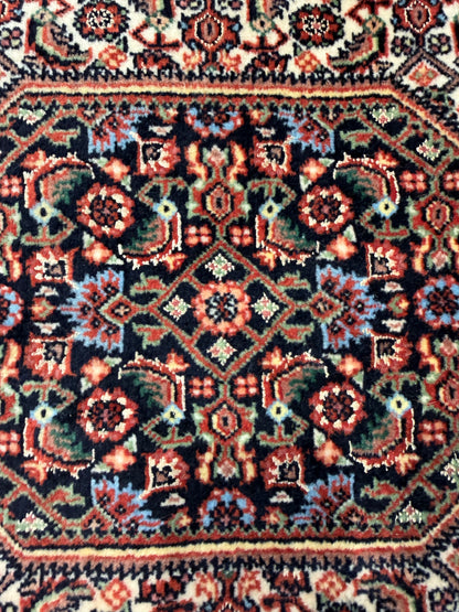 Superfine and very durable Persian Bijar, 194x100cm | Rug# 11027