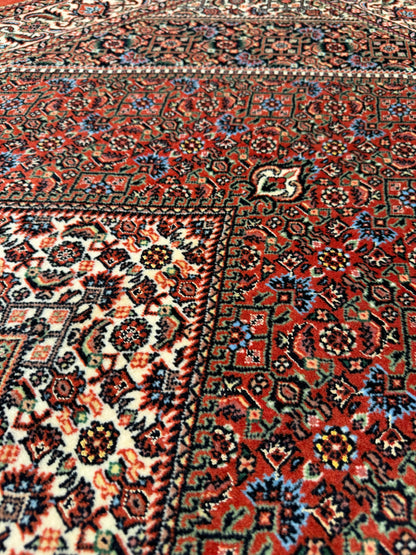 Superfine and very durable Persian Bijar, 194x100cm | Rug# 11027