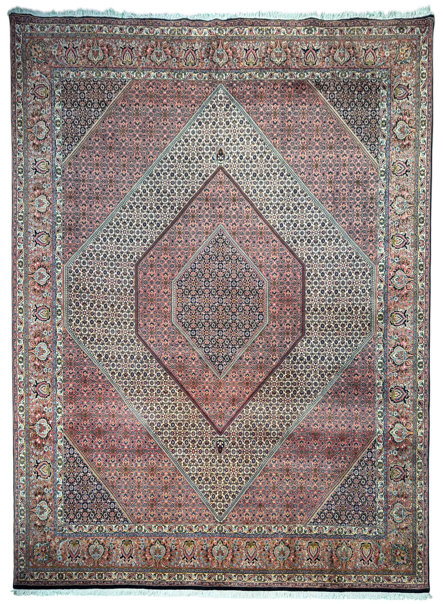 Superfine and very durable Bijar, Persia 402x307cm | Rug# 11029
