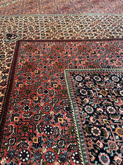 Superfine and very durable Bijar, Persia 402x307cm | Rug# 11029