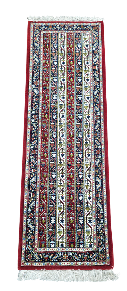 Qum, superfine,  wool pile, silk 158x53 cm | Rug# 1123