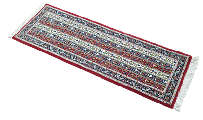 Qum, superfine,  wool pile, silk 158x53 cm | Rug# 1123