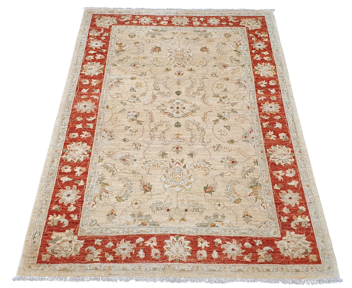 Afghan Ziegler handspun wool and natural vegetable dyes Rug 175x121cm | Rug#11240