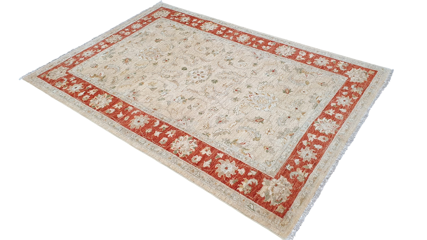 Afghan Ziegler handspun wool and natural vegetable dyes Rug 175x121cm | Rug#11240