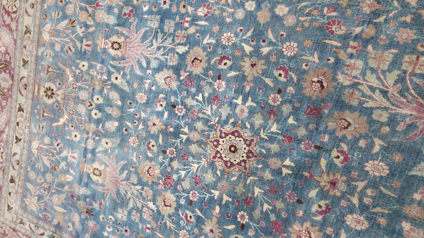 Hand knotted antique Tabriz-Khoy carpet 371×249 cm | Rug# 11502