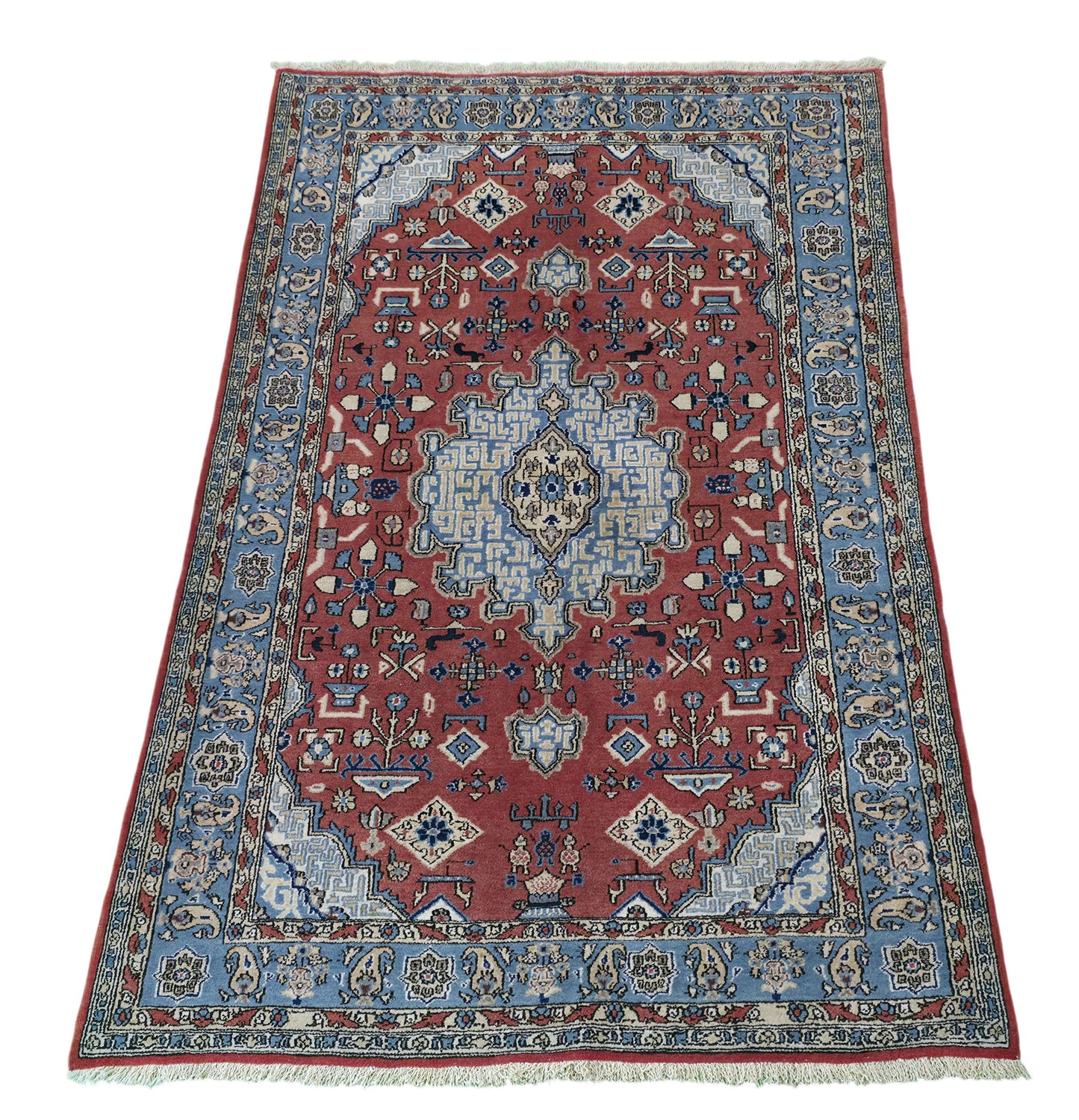 Hand knotted antique Qum rug 164×108 cm | Rug# 11505