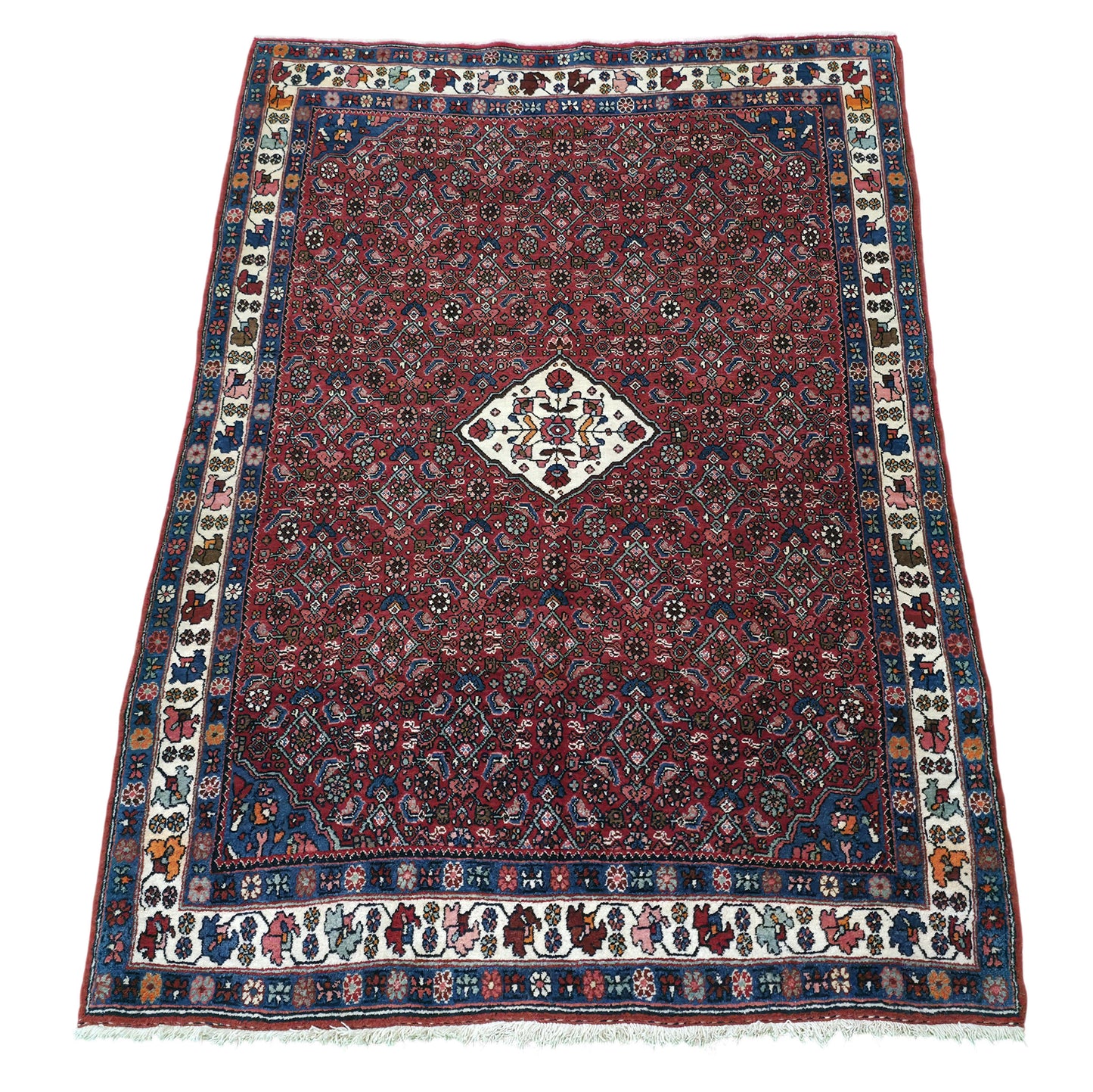 Hand knotted vintage Bijar rug 164×115 cm | Rug# 11506