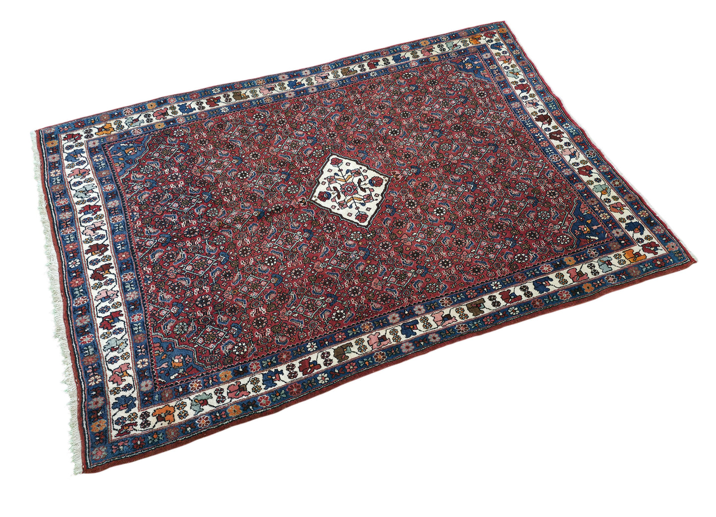 Hand knotted vintage Bijar rug 164×115 cm | Rug# 11506