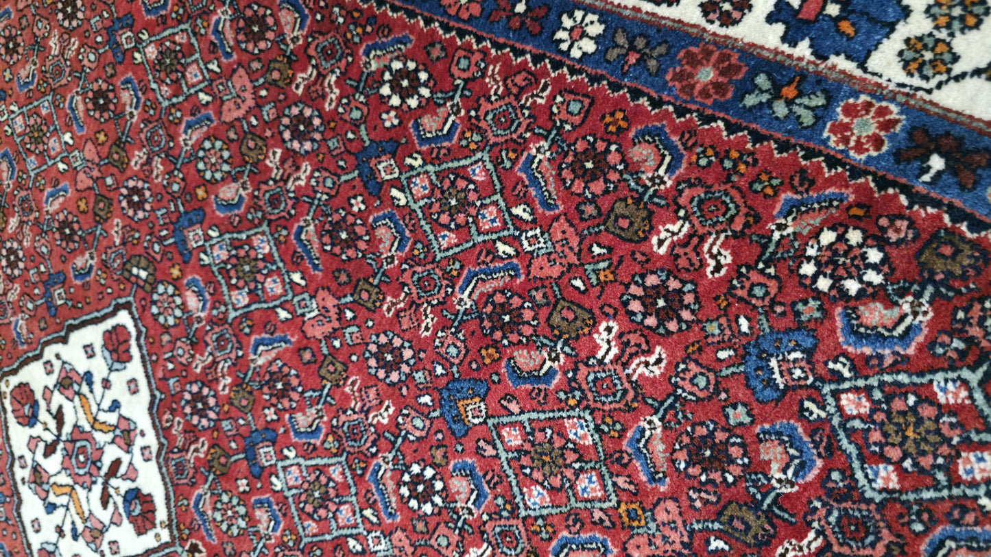 Hand knotted vintage Bijar rug 164×115 cm | Rug# 11506
