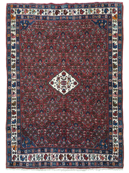 Hand knotted vintage Bijar rug 164×115 cm | Rug# 11506