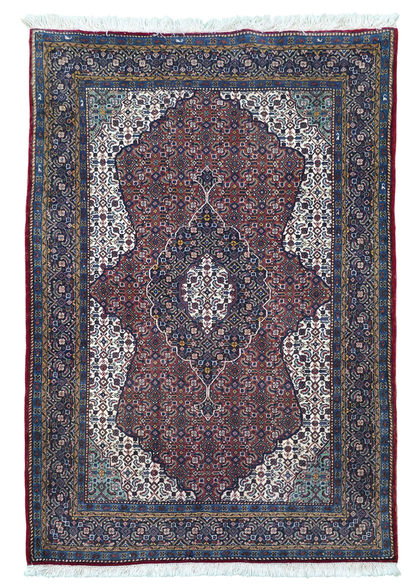 Hand knotted vintage Tabriz Mashayekhi rug 156×105 cm | Rug# 11507
