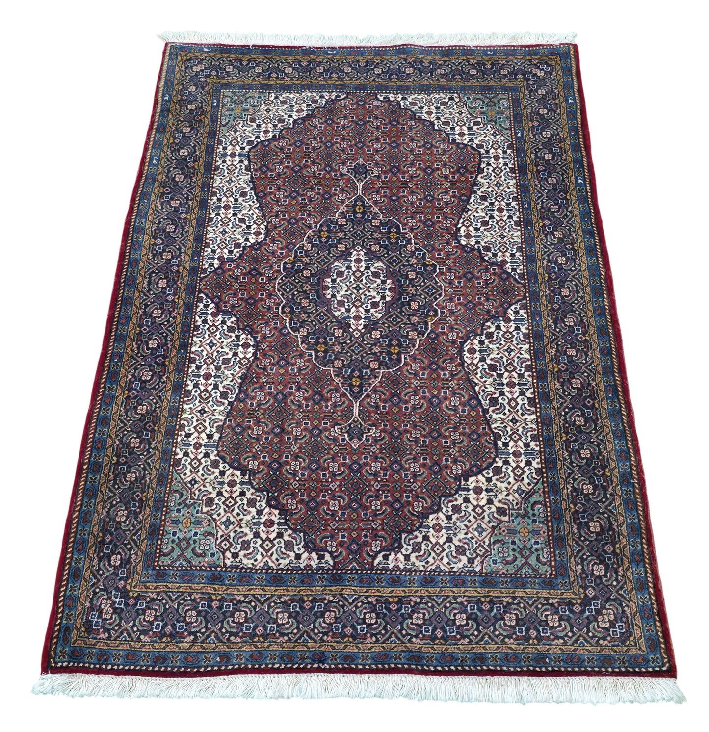 Hand knotted vintage Tabriz Mashayekhi rug 156×105 cm | Rug# 11507