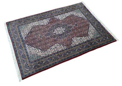 Hand knotted vintage Tabriz Mashayekhi rug 156×105 cm | Rug# 11507