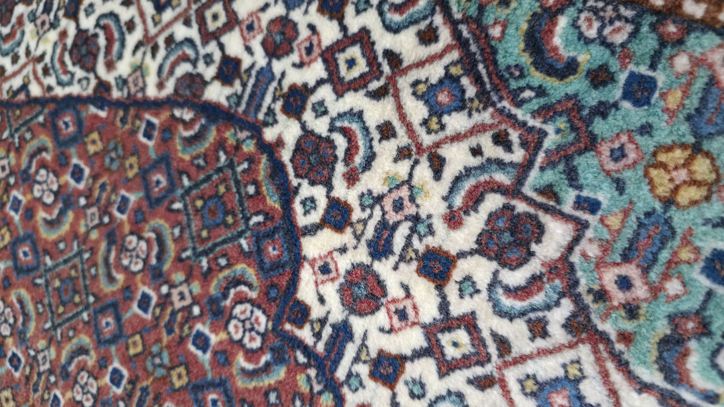 Hand knotted vintage Tabriz Mashayekhi rug 156×105 cm | Rug# 11507