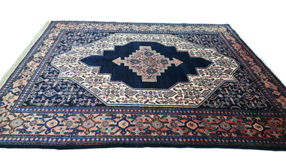 Hand knotted vintage Senneh rug 160×130 cm | Rug# 11509