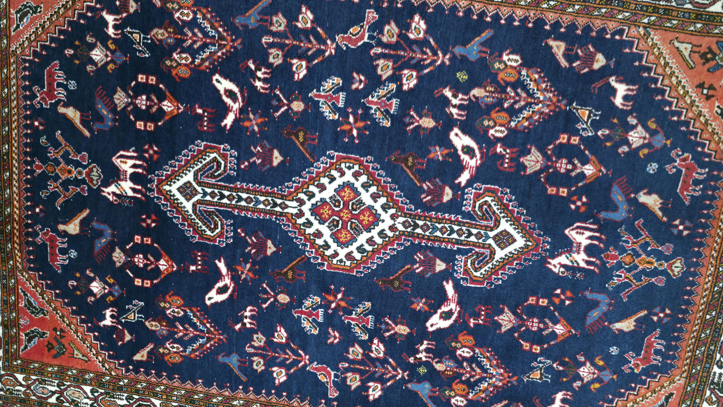 Vintage Nasrabad-Kashkuli rug 154×101 cm | Rug# 11510