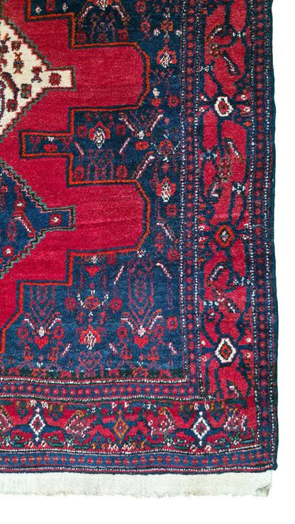 Hand knotted vintage Senneh rug 161×113 cm | Rug# 11511
