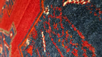 Hand knotted vintage Senneh rug 161×113 cm | Rug# 11511