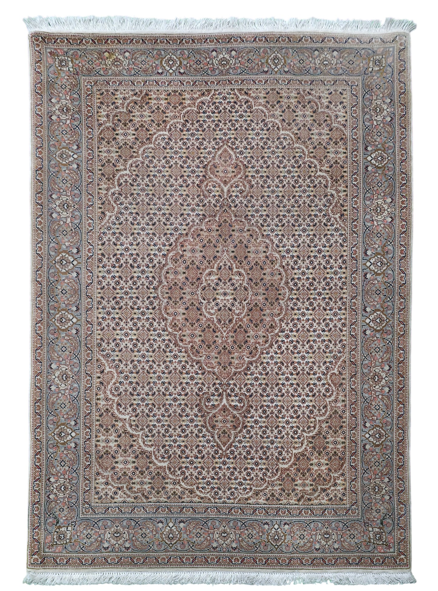 Hand knotted superfine Tabriz Mahi rug 155×102 cm | Rug# 11514