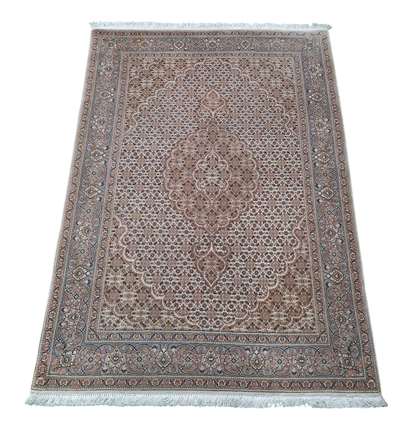 Hand knotted superfine Tabriz Mahi rug 155×102 cm | Rug# 11514