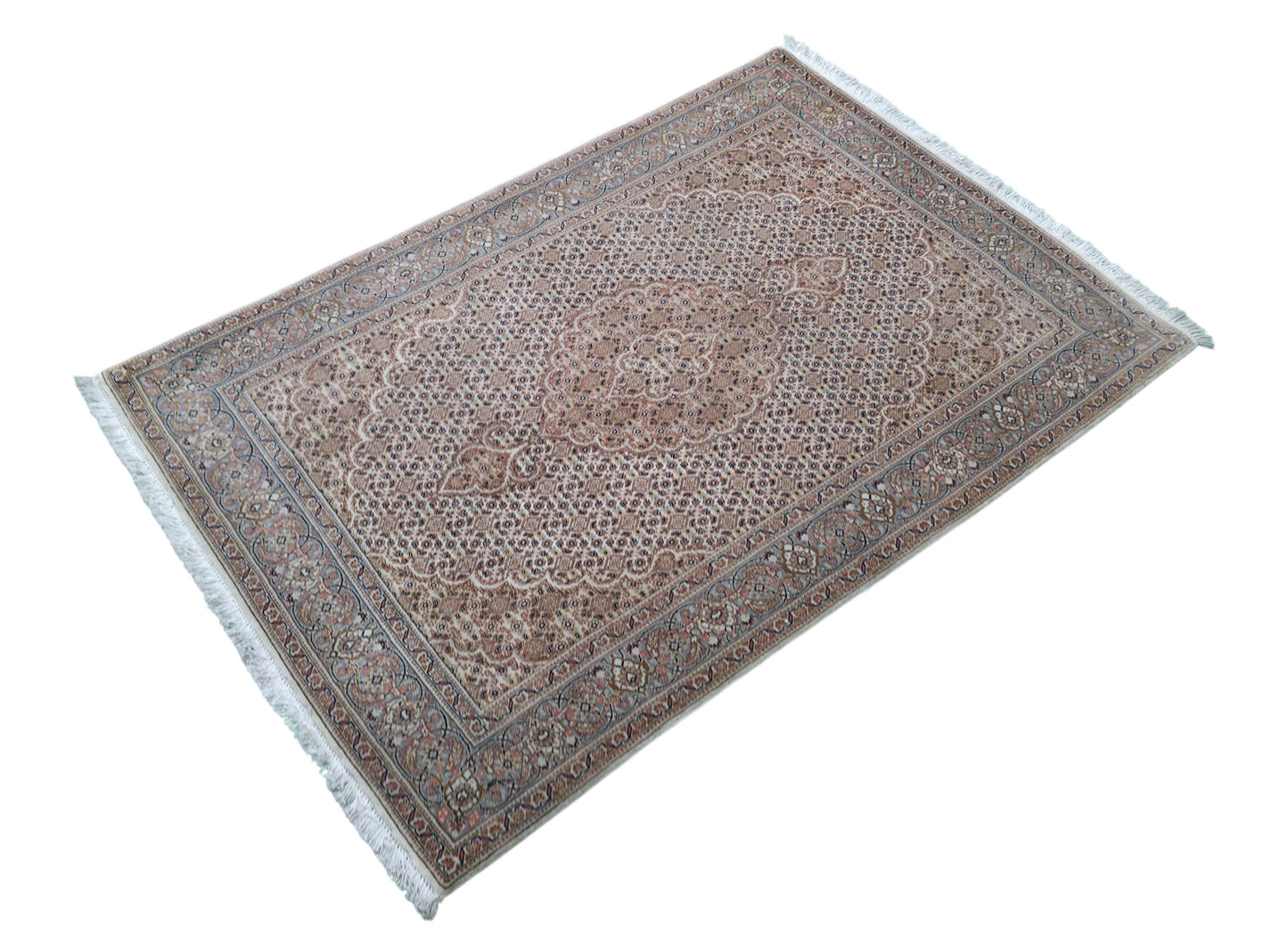 Hand knotted superfine Tabriz Mahi rug 155×102 cm | Rug# 11514