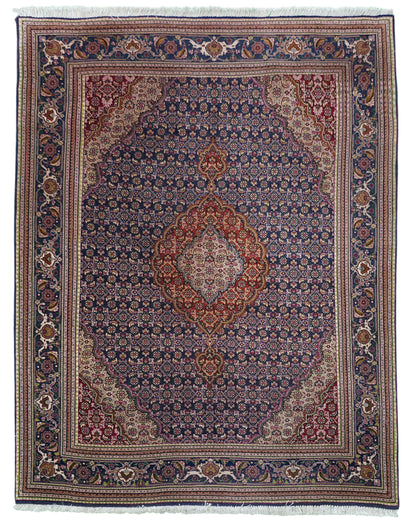 Hand knotted superfine Tabriz Mahi rug 137×107 cm | Rug# 11515