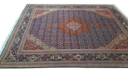 Hand knotted superfine Tabriz Mahi rug 137×107 cm | Rug# 11515