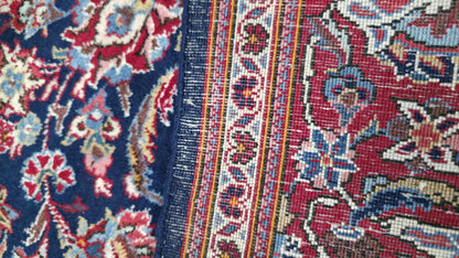 Hand knotted vintage Kashan rug 206×144 cm | Rug# 11519
