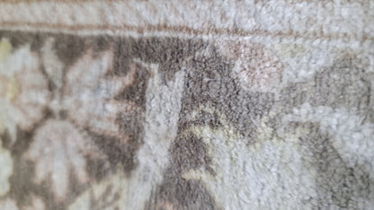 Hand knotted vintage Cino-Hereke silk runner 400×79 cm | Rug# 11520