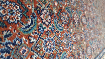 Hand knotted superfine Tabriz Mashayekhi runner 356×84 cm | Rug# 11521