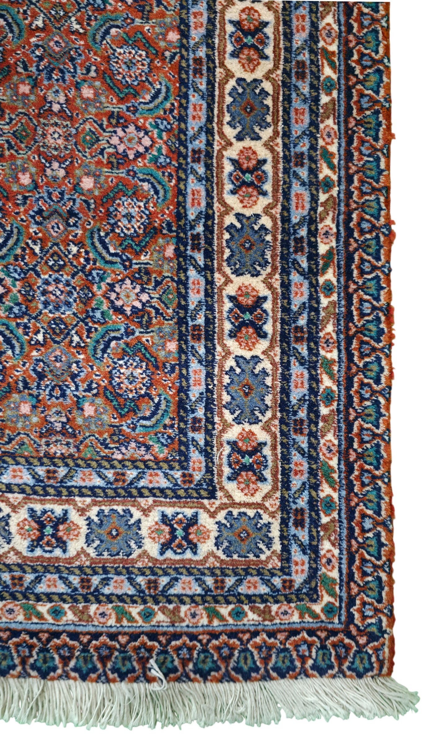 Hand knotted superfine Tabriz Mashayekhi runner 356×84 cm | Rug# 11521