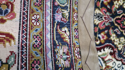 Hand knotted vintage superfine Qum runner 317×80 cm | Rug# 11522