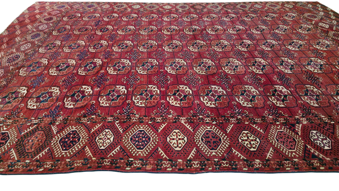 Antique Tekke Turkmen, 328×230 cm | Rug# 11525