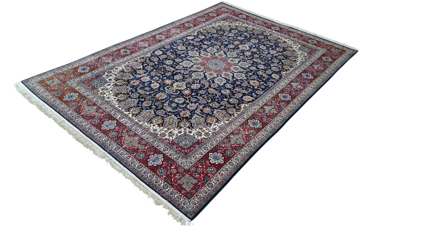 Vintage & superfine Isfahan 260×115 cm | Rug# 11526