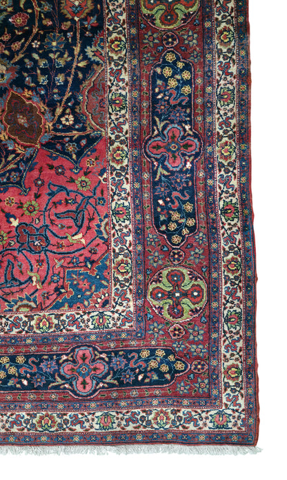 Hand knotted antique Tabriz carpet 373×273 cm | Rug# 11527