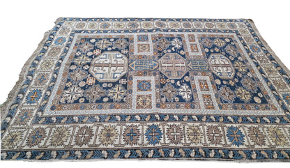 Hand knotted antique Caucasian Kazak rug 150×120 cm | Rug# 11530