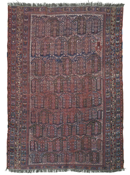 Hand knotted antique Afshar rug 165×120 cm | Rug# 11532