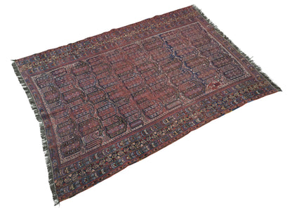 Hand knotted antique Afshar rug 165×120 cm | Rug# 11532