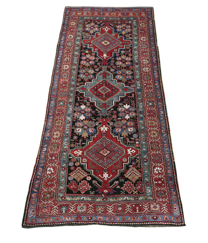 Armenian-weave ￼antique Caucasian Kazak rug 260×115 cm | Rug# 11533