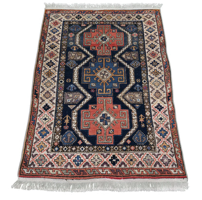 Hand knotted antique Caucasian Kazak rug 180×120 cm | Rug# 11534