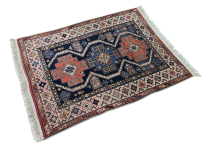 Hand knotted antique Caucasian Kazak rug 180×120 cm | Rug# 11534